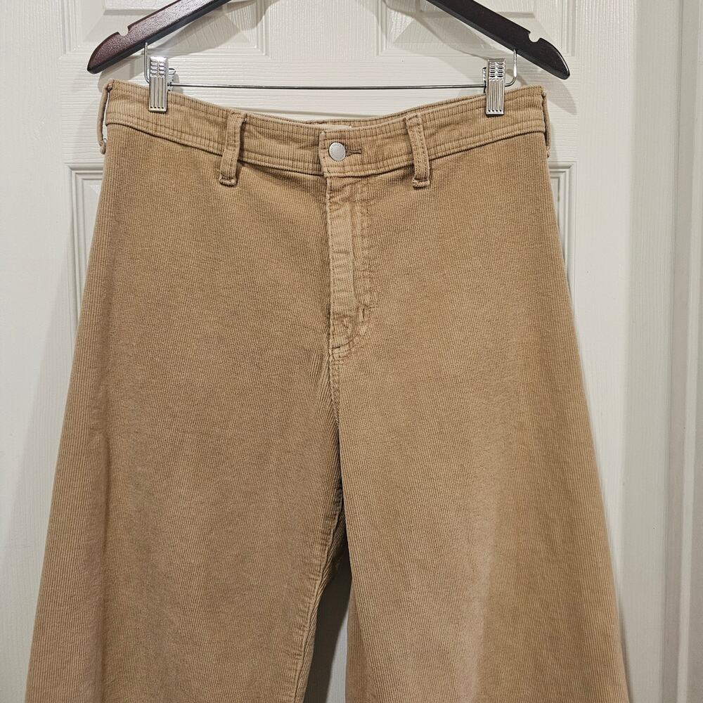 Universal Thread Y2K Sailor Wide Leg Corduroy Pants Size 10 Tan - Picture 2 of 6